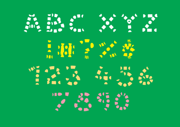 Kids Shapes Font - Preview 1