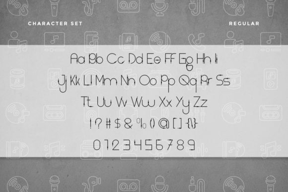Light Cable Font PNG with transparent background - Preview 3
