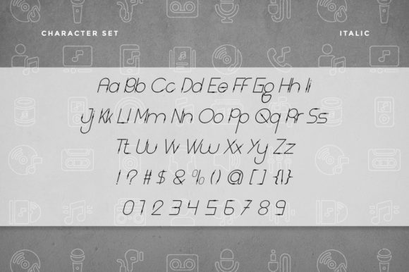 Light Cable Font PNG with transparent background - Preview 5