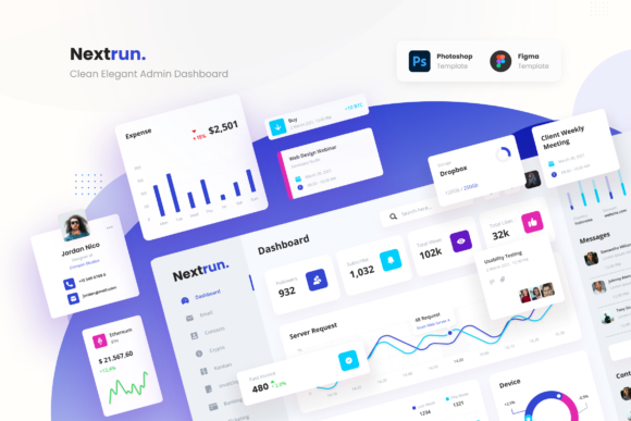 Nextrun - Neat Clean and Elegant Admin
