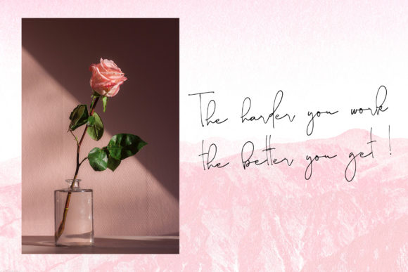 Shadow Blush Font PNG with transparent background - Preview 3