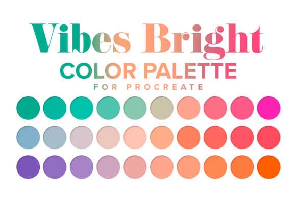 Vibes Bright Color Palette Procreate