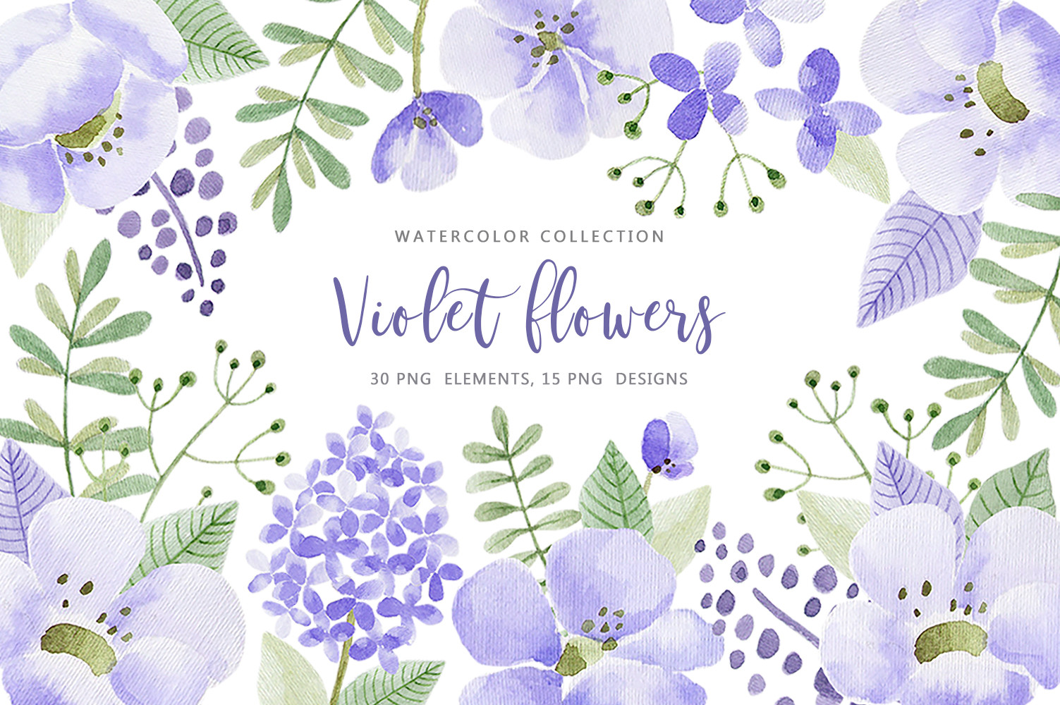 Violet Flowers - photo 1