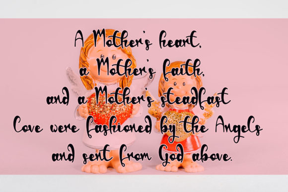 Angels Mom Font - Preview 1