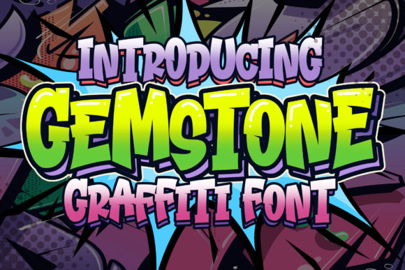 Gemstone Display Font By Blankids Studio
