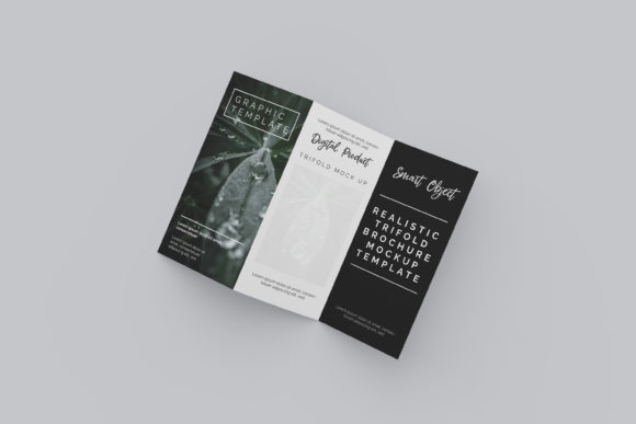 Realistic Trifold Brochure Mockup Tmplt Graphic by Ian Mikraz ...