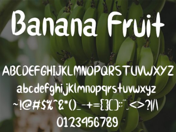 Banana Fruit Font - Preview 4