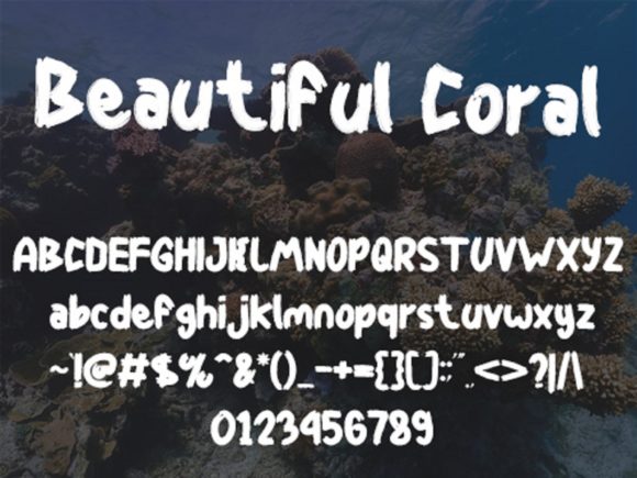 Beautiful Coral Font - Preview 4