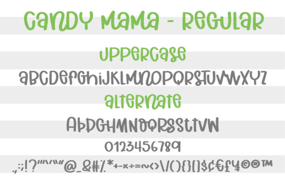 Candy Mama Font - Preview 1