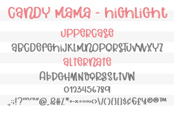 Candy Mama Font - Preview 2