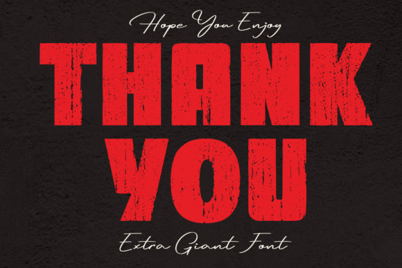 Extra Giant Font - Preview 6