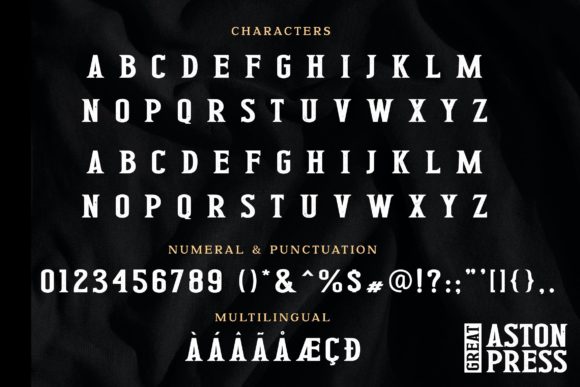 Great Aston Press Font - Preview 5
