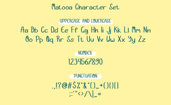 Matooa Font PNG with transparent background - Preview 2