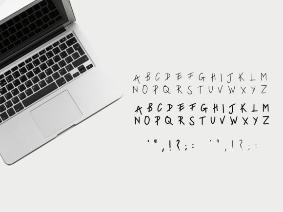 Carefree Font PNG with transparent background - Preview 2