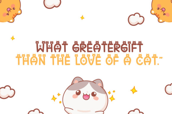 Cat Meow Font - Preview 1