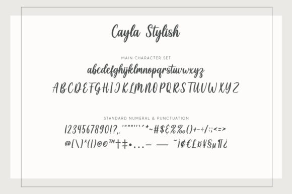 Cayla Stylish Font - Preview 5