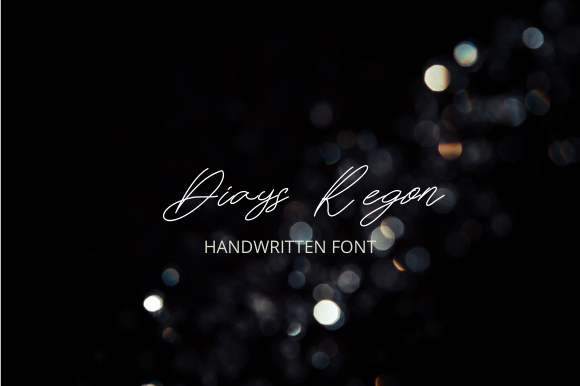 Diays Regon Font PNG with transparent background - Preview 2