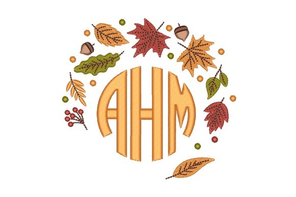 Fall Monogram · Creative Fabrica