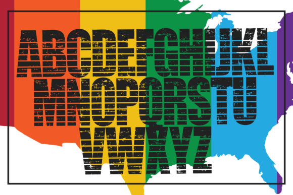 Grunge LGBTQ Font - Preview 1