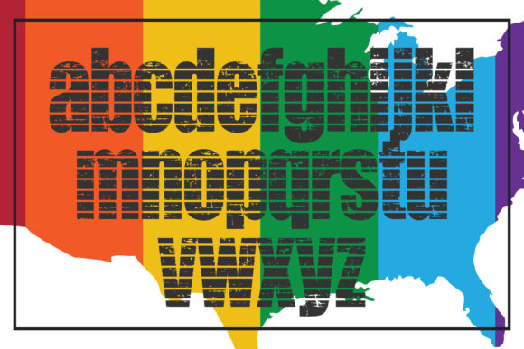 Grunge LGBTQ Font - Preview 2