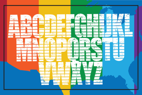 Grunge LGBTQ Font - Preview 5