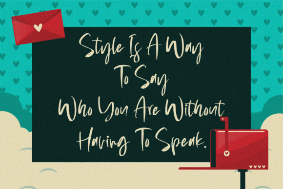 Handwritten Dreams Font PNG with transparent background - Preview 2