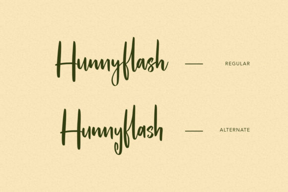 Hunnyflash Font PNG with transparent background - Preview 2