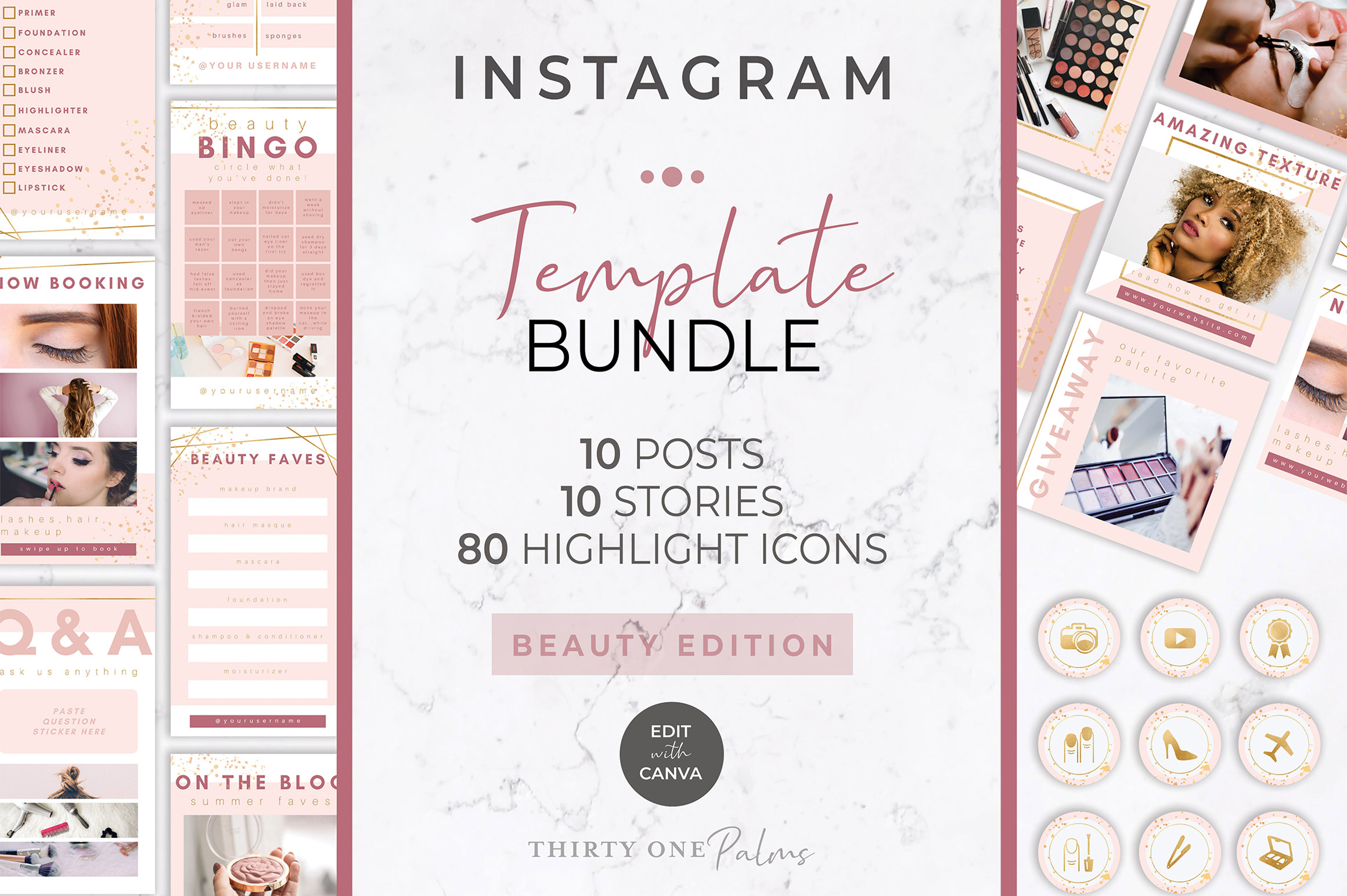 Instagram Template Bundle | Beauty