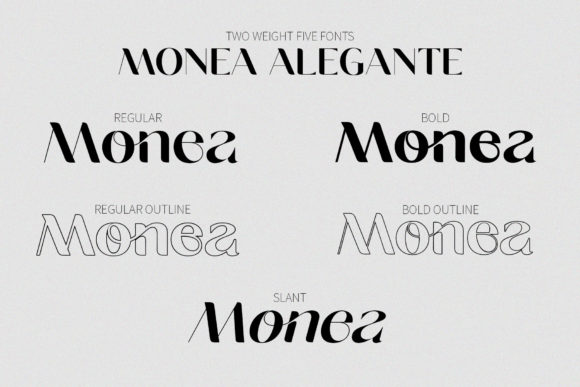 Monea Alegante Font PNG with transparent background - Preview 2