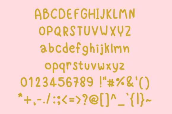 Oatmeal Font PNG with transparent background - Preview 3