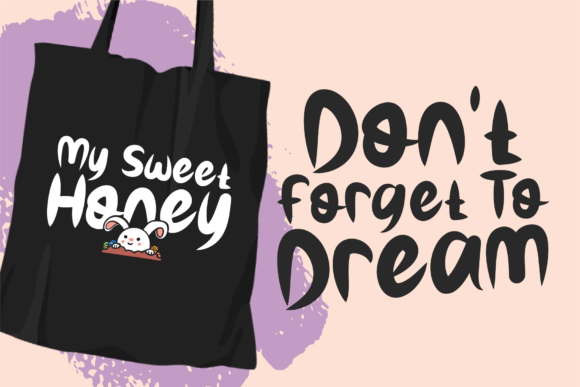 Quiet Rabbit Font PNG with transparent background - Preview 3