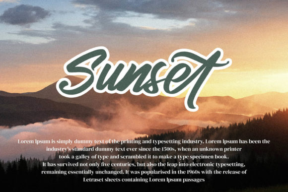 Rock Degun Font PNG with transparent background - Preview 2
