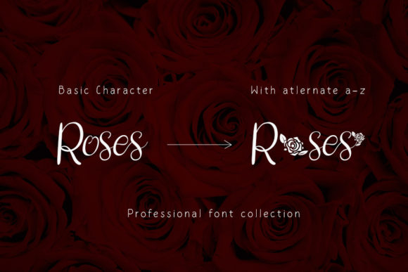 Rosselyna Font PNG with transparent background - Preview 2