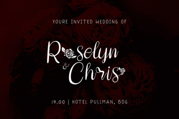 Rosselyna Font PNG with transparent background - Preview 3
