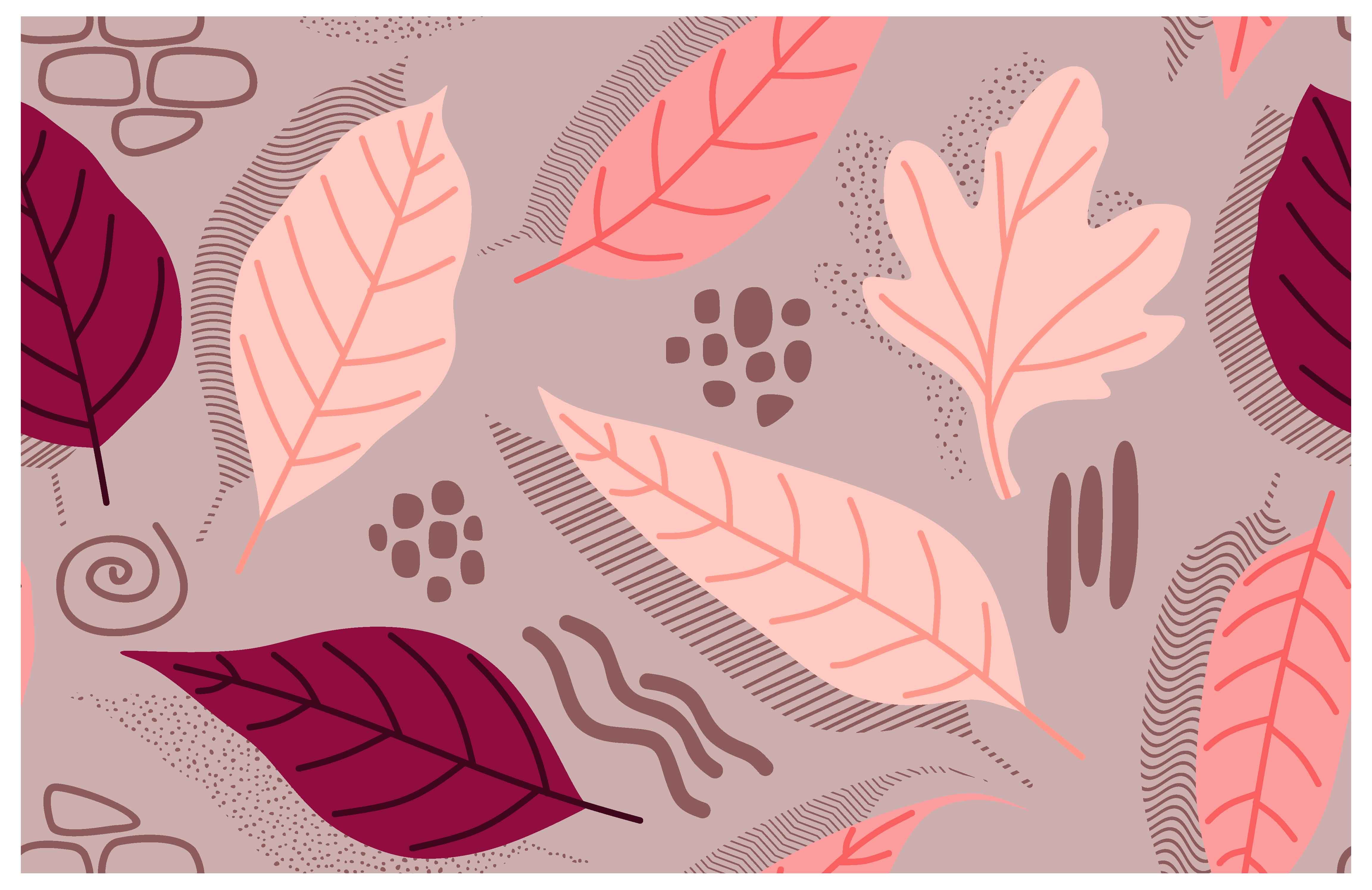 Pattern with Abstract Leaves Graphic by etinurhayati0586 · Creative Fabrica