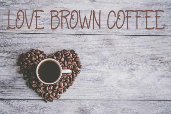 Signature Coffee Font PNG with transparent background - Preview 1