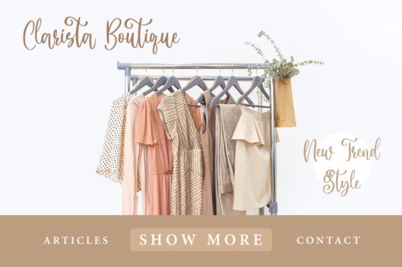 Siluetta Font PNG with transparent background - Preview 3