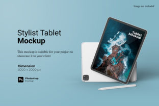 Stylist Tablet Mockup Template Graphic by Ian Mikraz · Creative Fabrica