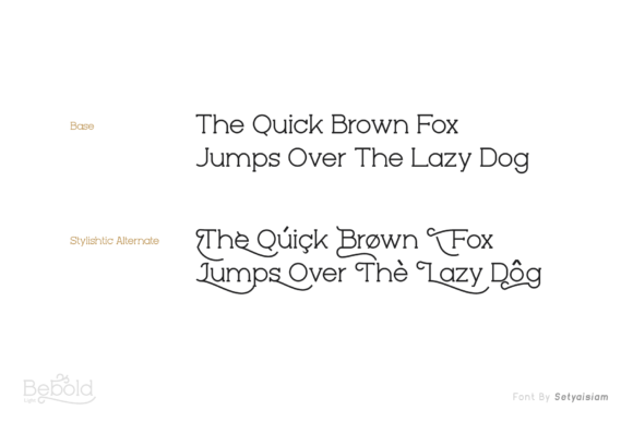 Bebold Font PNG with transparent background - Preview 1