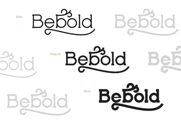 Bebold Font PNG with transparent background - Preview 4