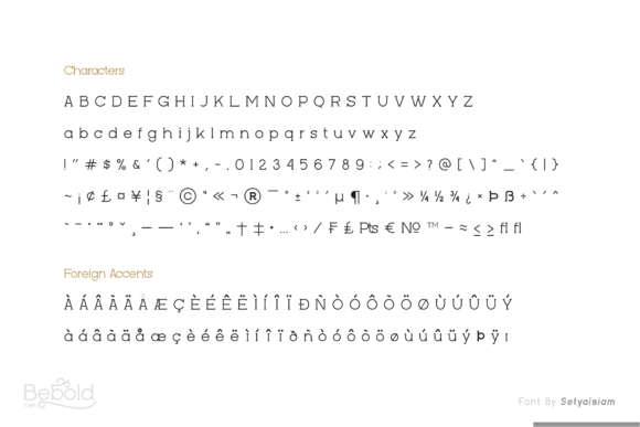 Bebold Font PNG with transparent background - Preview 6