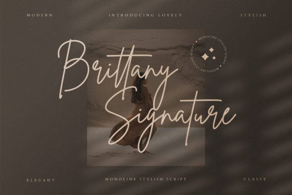 Brittany Signature Script Script & Handwritten Font By CreatypeStudio