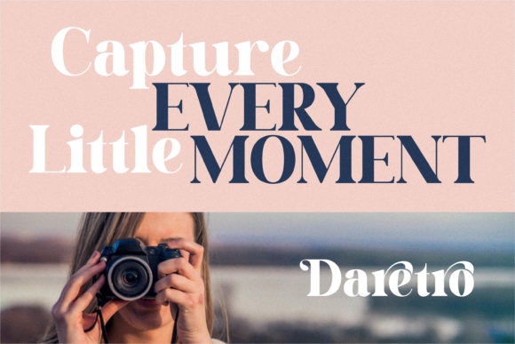 Daretro Mandra Font PNG with transparent background - Preview 4