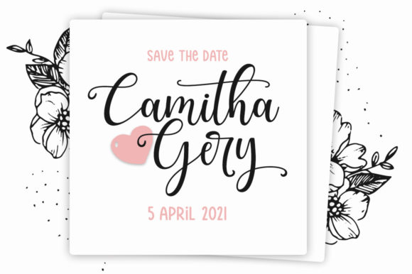 Emily Geraldine Font PNG with transparent background - Preview 2
