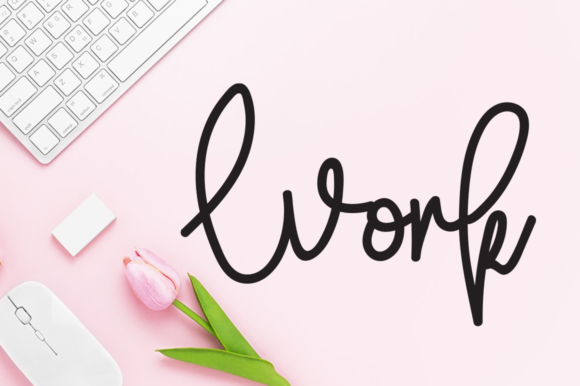 Flower Signature Font - Preview 3