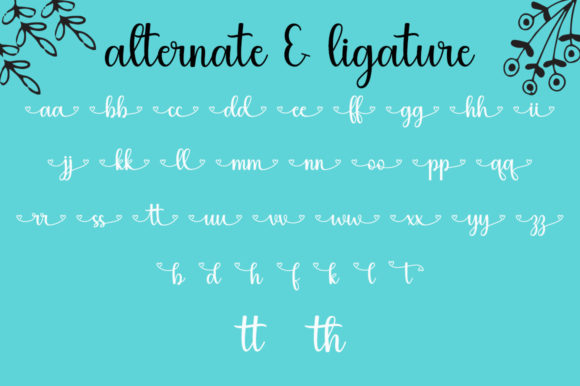 Love Christabela Font PNG with transparent background - Preview 4