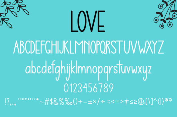 Love Christabela Font PNG with transparent background - Preview 5