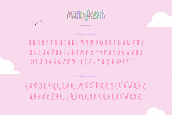 Magnificent Duo Font PNG with transparent background - Preview 5