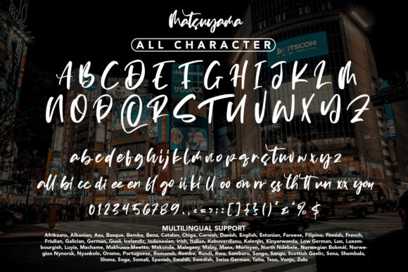 Matsuyama Font PNG with transparent background - Preview 6