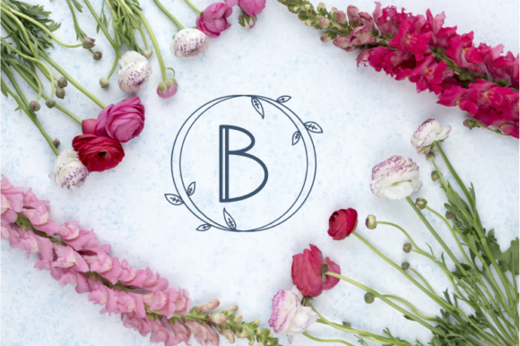 Monogram Angela Font PNG with transparent background - Preview 1